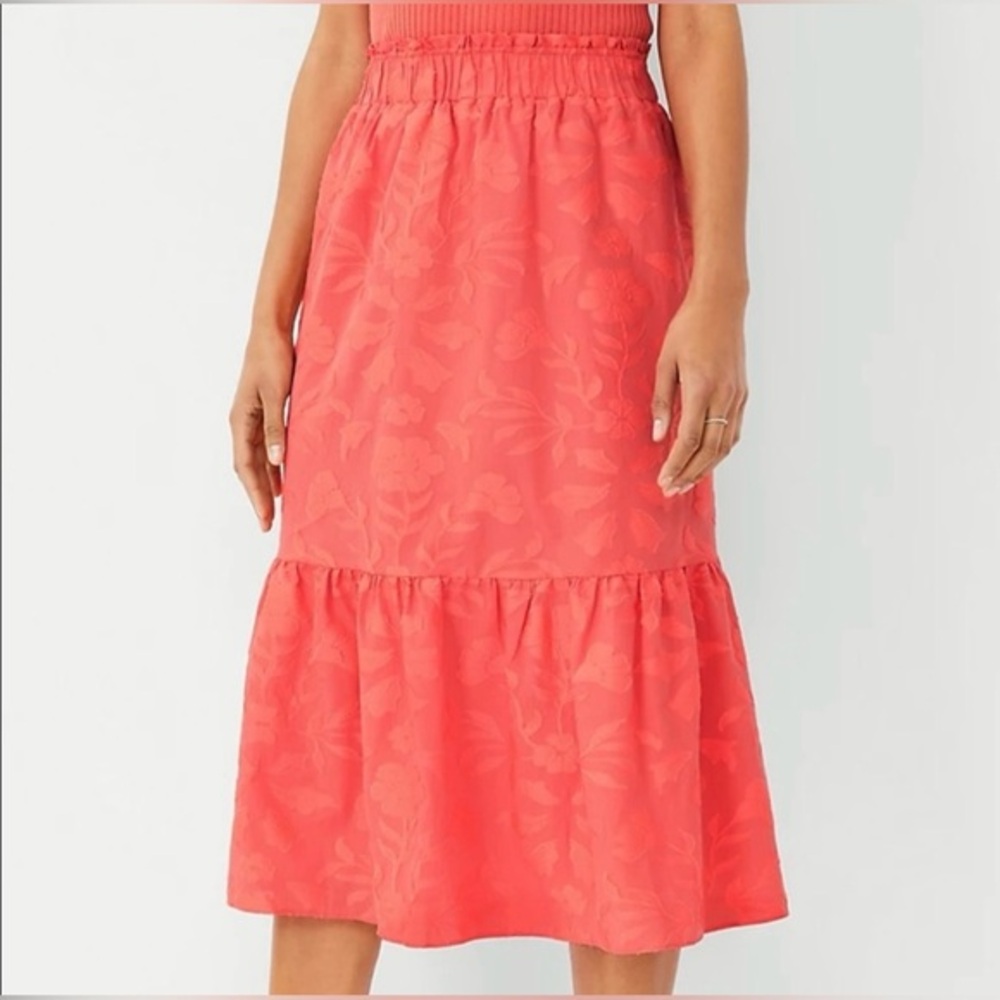 NEW Ann Taylor Pull On Flounce Maxi Skirt NWT